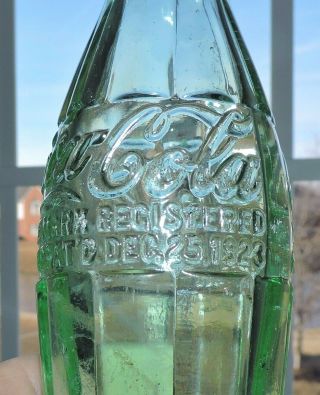 Rare Coca Cola Bottle Dec.  25,  1923 " Columbus,  Ga.  " Porter 