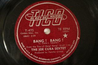 Latin Boogaloo Joe Cuba Sextet Bang Bang Tico 475 1966
