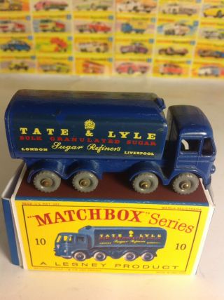 Matchbox Lesney Foden Suger Container 10 Gpw With Rare Crown