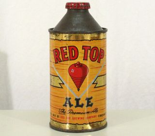 Red Top Ale Cone Top Beer Can,  Sc Tax Bottle Cap Cincinnati Ohio No - Irtp Oh Cinci