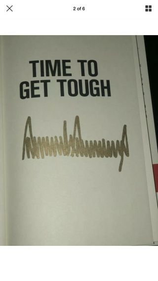 Time To Get Tough: Making America 1 Again Signed Autographed Donald Trump Book 2