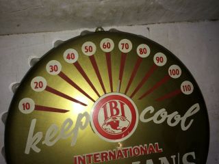 Vintage 50 ' s/60 ' s International Bavarian / S Beer Thermometer,  IBI,  Breweries Inc. 2