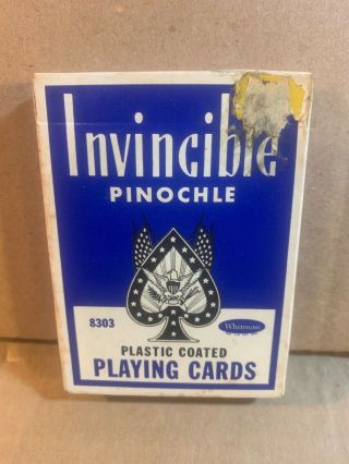 Vintage Invincible Poker Playing Cards Decks 8202 & 8303 Whitman 5