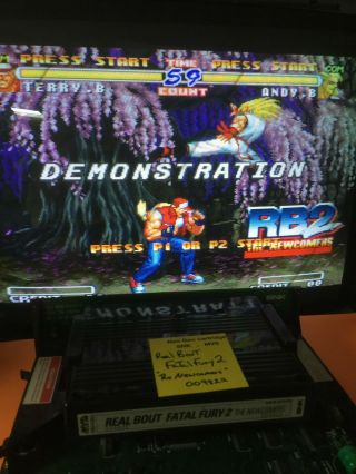 Real Bout Fatal Fury 2 " The Newcomers " Neo Geo Mvs Snk Arcade 9822