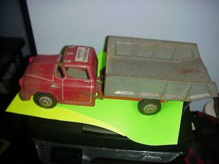 Vintage Wyandotte toys 50s Hydraulic Dump Truck marx 19 inches long 5309 - 1 4