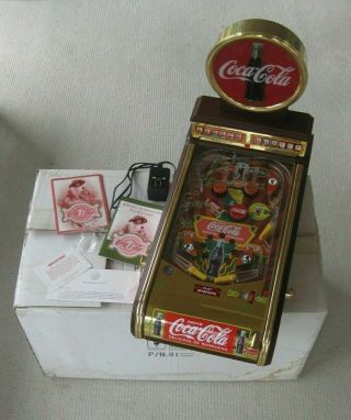 ‘96 Coca - Cola Collector’s Pinball Machine Deluxe Ed.  By Franklin