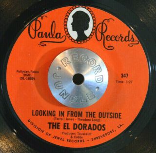 Sweet Soul 45 - The El Dorados - Looking In From The Outside /since You M - Hear