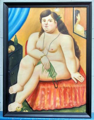 FERNANDO BOTERO 1982 OIL ON CANVAS WITH FRAME 2