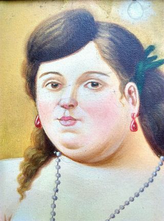 FERNANDO BOTERO 1982 OIL ON CANVAS WITH FRAME 3