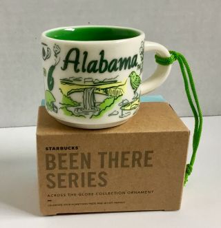 Starbucks Ornament Mini Mug Alabama Been There You Are Here Demitasse Christmas