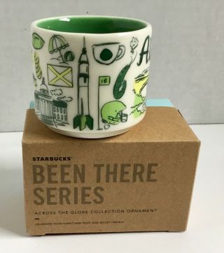 Starbucks Ornament Mini Mug Alabama Been There You are Here Demitasse Christmas 3