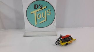 Matchbox Lesney Series 38 Honda Motorcycle With Trailer England