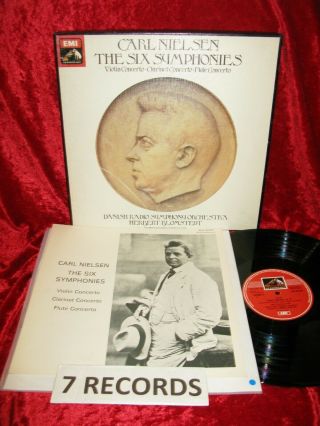 1975 Uk Nm 7lp Sls 5027 Stereo Quadraphonic Nielsen The Six Symphonies Violin,  C