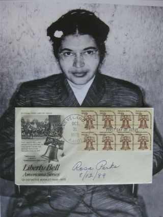 Rosa Parks - Rare Autographed 