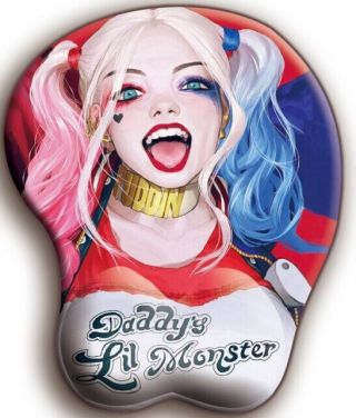 Harley Quinn Suicide Squad Batman Mouse Mat Pad 3d Bust Christmas Gift