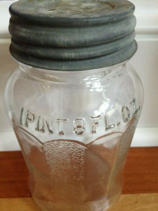 Vtg Speas U - Savit Vinegar Jar - The Very Very Rare 1 Pint 8 Oz