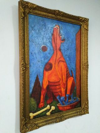 Rufino Tamayo Old Painting Oil on Canvas 4