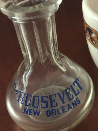 Vintage Roosevelt Hotel Orleans,  La.  Room Service Miniature Liquor Bottle