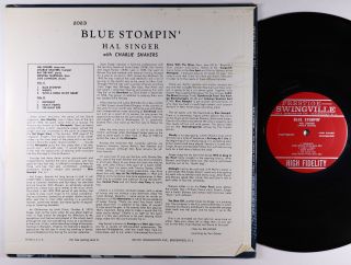 Hal Singer - Blue Stompin ' LP - Prestige Swingville - SVLP 2023 Mono RVG VG, 2