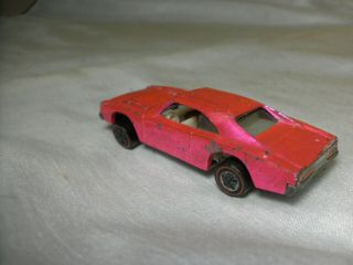 Vintage Hot Wheels Redline Pink Dodge Charger Car 5