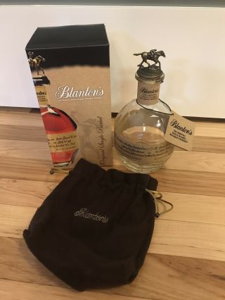 Blanton’s Empty Bottle.  Box,  Stopper ‘n’,  Tag & Bag.
