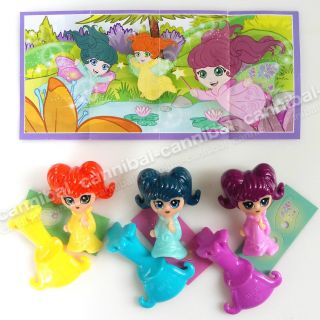 Kinder Joy - Surprise Eggs Toy - Se209,  Se210,  Se210a - Set Of 3 Fairies