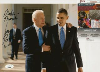 Joe Biden " To Mike " Signed Autographed 8x10 - Jsa Certified