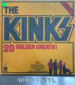 The Kinks 20 Golden Greats Uk Ronco Press 1978 Rpl 2031 Vinyl Lp Vg,  Con