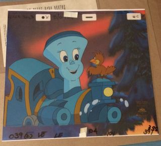 ' Little Engine That Could ' (2) Production Cels w/ Book & VHS NIB Universal 2