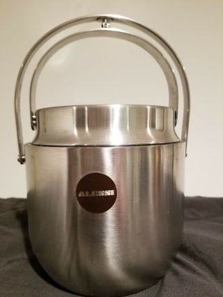Alessi Stainless Steel Ice Bucket With Closing Lid