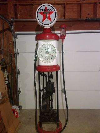VINTAGE Tokheim Clock Face Texaco Gas Pump 1930 ' s 11