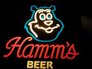Hamms Bear Beer Sign.