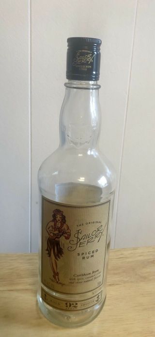 Sailor Jerry Spiced Rum Glass Bottle Empty 1.  75l Perfect For Your Projects
