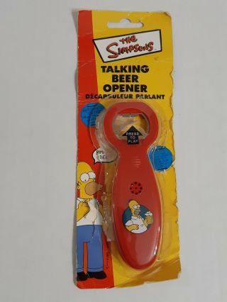 The Simpsons Homer Talking Beer Opener Packaging Is
