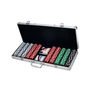 Poker Chip Set For Texas Holdem,  Blackjack,  Gambling With Carrying Case,  Card.