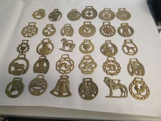 Brass Horse Saddle Medallions 30