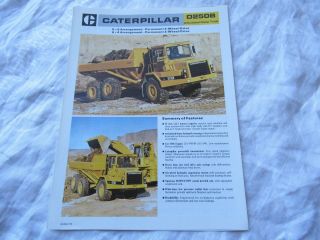 Caterpillar Cat D250b Articulated Dump Truck Brochure