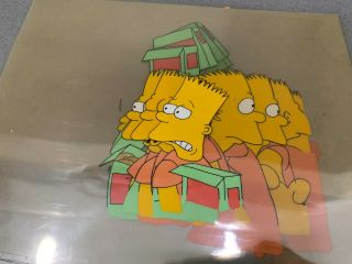 The Simpsons Shorts: 19 Early Color Animation Cels: Bart Caught With Cookies