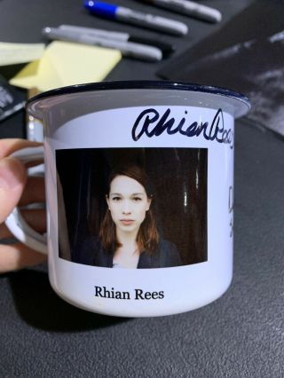 Rhian Rees Halloween 2018 Mug Autographed By Chris Nelson And Others