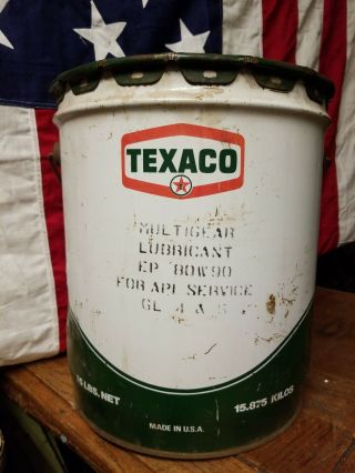 Texaco 5 Gallon Oil Bucket