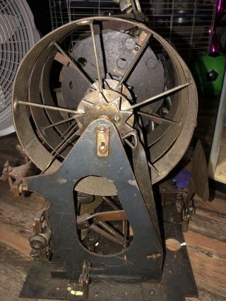 Cast Iron Mills Slot Machine Spearmint 5 Cent Goose Neck 1900’s With Vendor 12