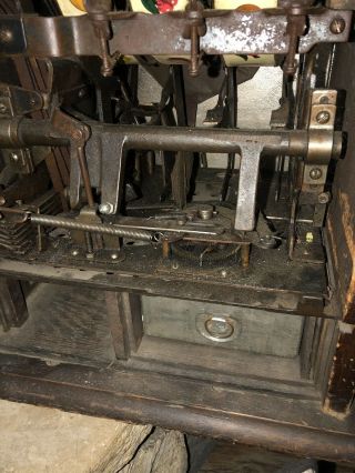Cast Iron Mills Slot Machine Spearmint 5 Cent Goose Neck 1900’s With Vendor 7