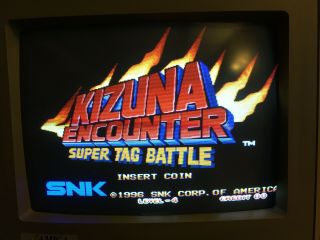 Snk Kizuna Encounter Neo Geo Mvs English Label Cartridge Authentic Arcade Jamma