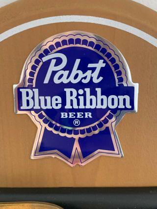 Vintage NOS pabst blue ribbon beer Bell sign next round pbr me asap 6