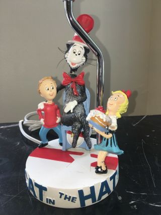 Rare Dr Seuss Cat In The Hat Table Lamp Base Only Conrad & Sally Pre - Owned