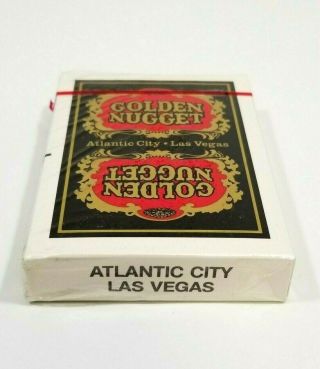 Golden Nugget Casino Playing Cards Rare Type 6 Black/Gold Deck 3