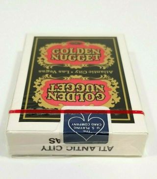 Golden Nugget Casino Playing Cards Rare Type 6 Black/Gold Deck 4