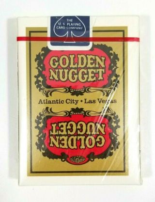 Golden Nugget Casino Playing Cards Rare Type 6 Gold Mustard Deck 2