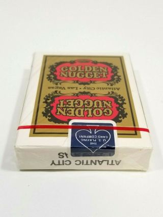 Golden Nugget Casino Playing Cards Rare Type 6 Gold Mustard Deck 3