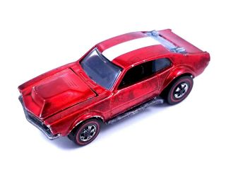 Hot Wheels - Redline - Mighty Maverick - 1970 - Red - Us - Missing Rear Wing